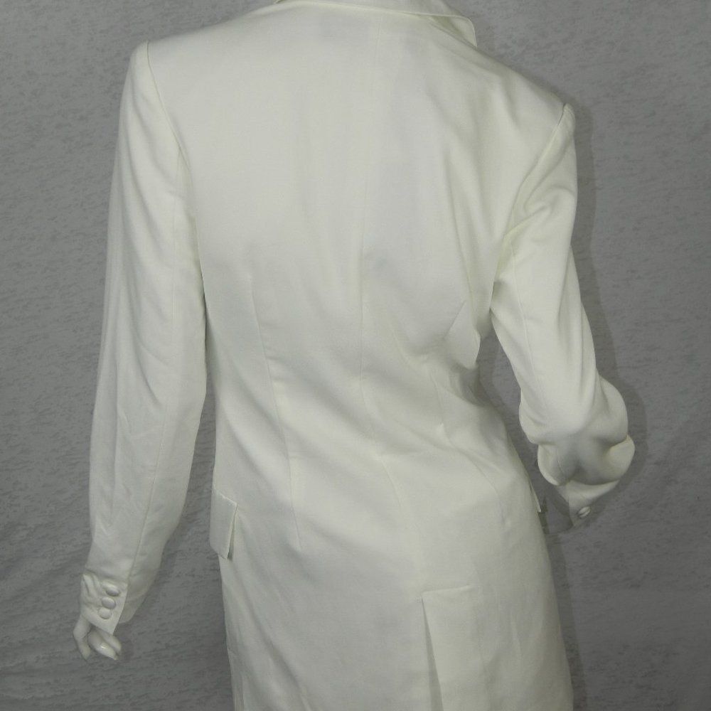 Blessed are‎ the  Meek Blazer  Size 4 White Tuxedo Oversize Menswear - Picture 6 of 11